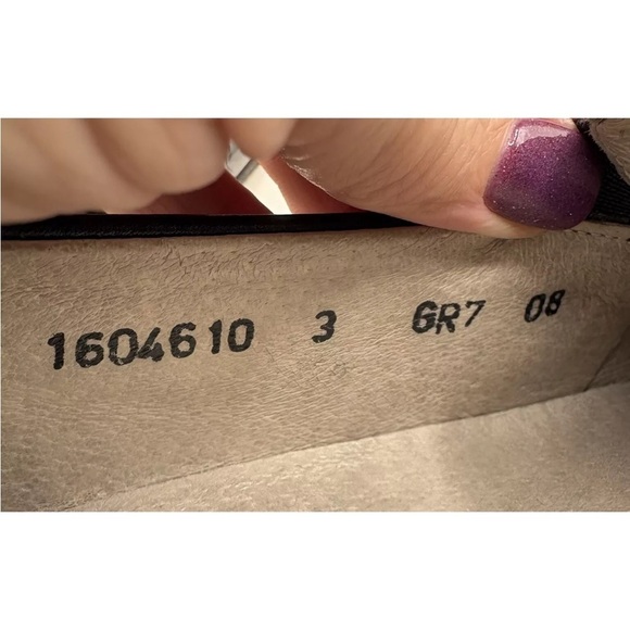 Waldlaufer Black Leather Croc Embossed Slip On Loafers Shoes US Womens 9 - Picture 6 of 7